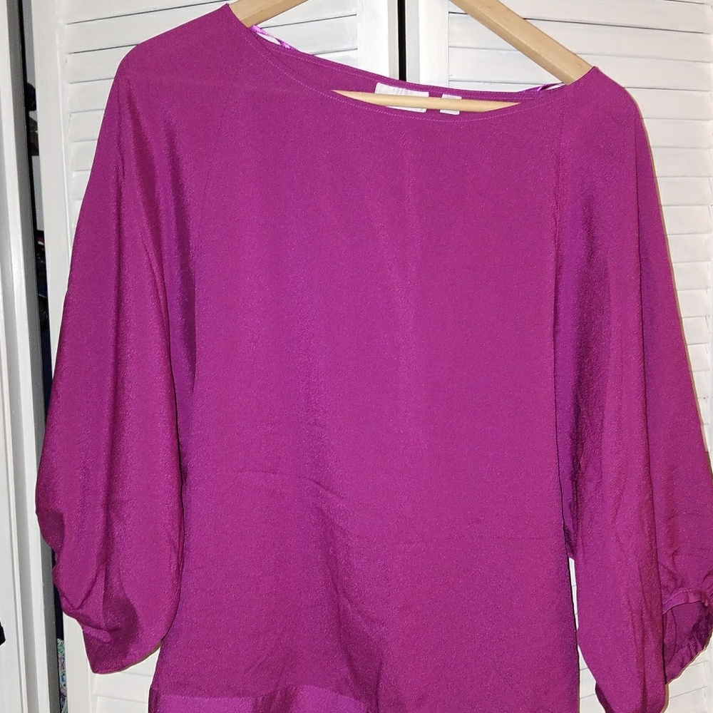 Pink loose sleeve blouse